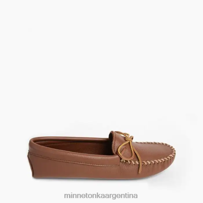 calzado carmelo hombres suela blanda doble de piel de venado Minnetonka R6DN336