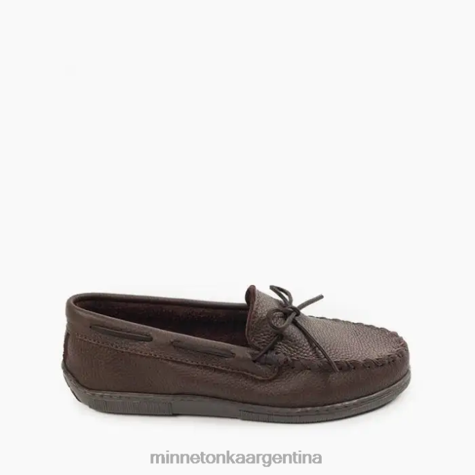calzado chocolate hombres clásico de piel de alce Minnetonka R6DN326