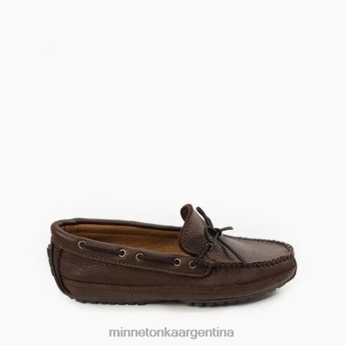 calzado chocolate hombres fin de semana de piel de alce Minnetonka R6DN342