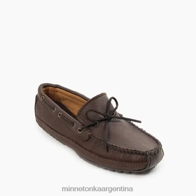 calzado chocolate hombres fin de semana de piel de alce Minnetonka R6DN342