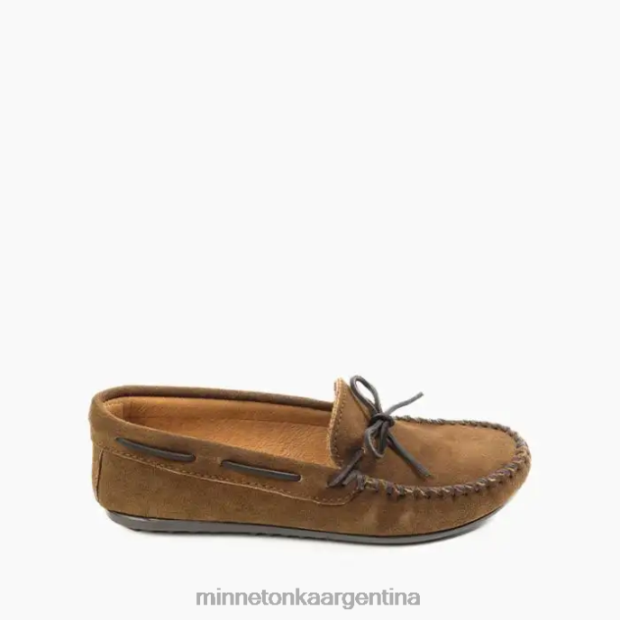 calzado marrón polvoriento hombres moc clasico Minnetonka R6DN329