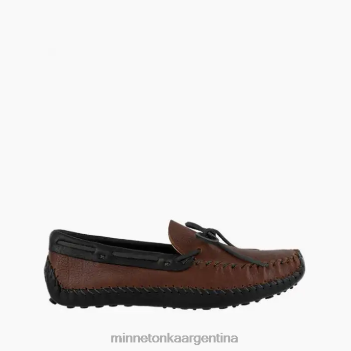 calzado marrón superior y negro inferior hombres p.w. moc de conducción Minnetonka R6DN390