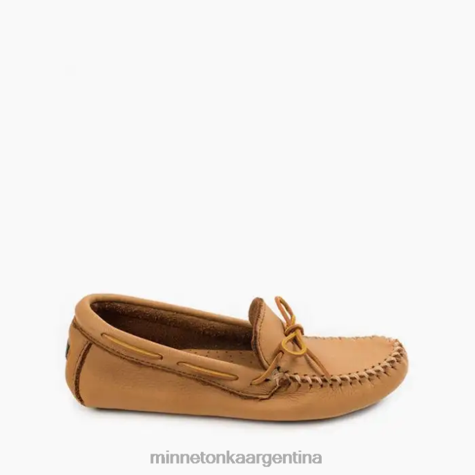 calzado natural hombres conductor de piel de alce Minnetonka R6DN356