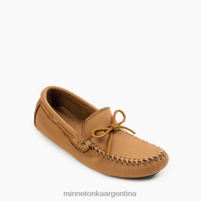 calzado natural hombres conductor de piel de alce Minnetonka R6DN356