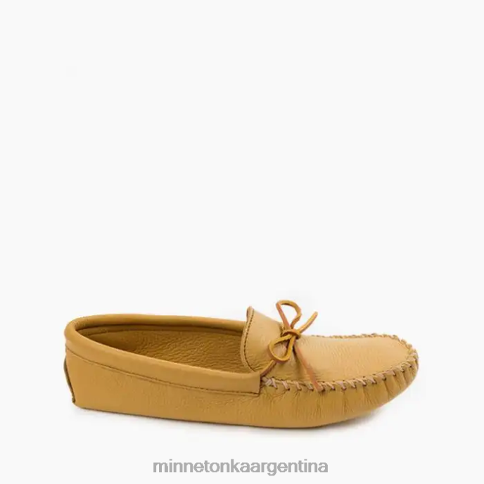 calzado natural hombres suela blanda doble de piel de venado Minnetonka R6DN337