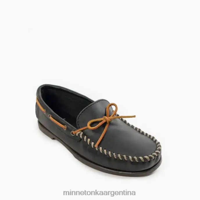calzado negro hombres campamento moc Minnetonka R6DN331
