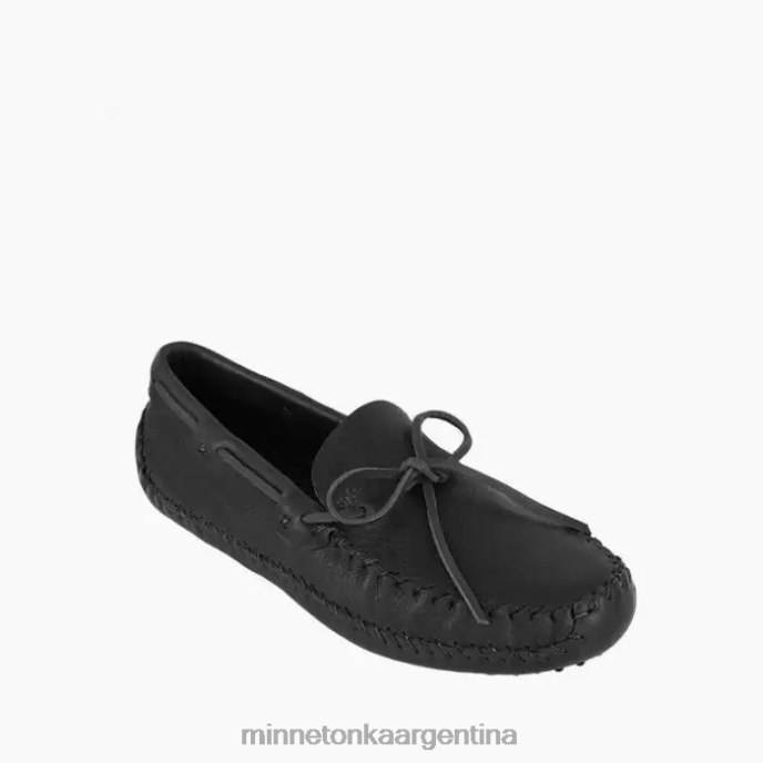 calzado negro hombres p.w. moc de conducción Minnetonka R6DN387
