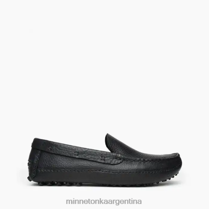 calzado negro hombres p.w. mocasín de conducción Minnetonka R6DN393
