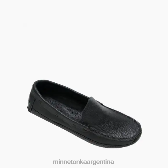 calzado negro hombres p.w. mocasín de conducción Minnetonka R6DN393