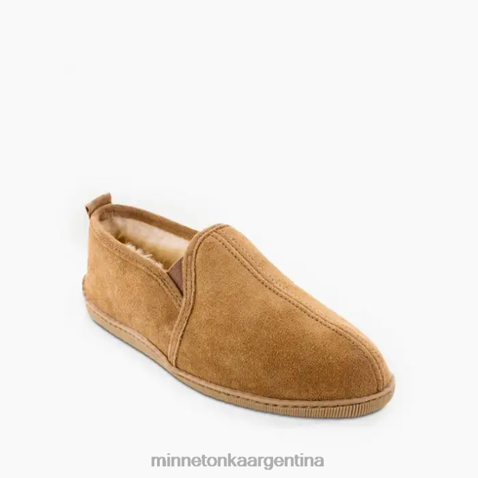 calzado bronceado dorado hombres piel de oveja de doble sangre Minnetonka R6DN414