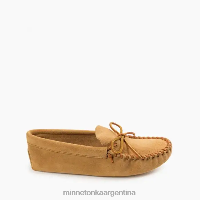 calzado broncearse hombres suela blanda con cordones de cuero Minnetonka R6DN361