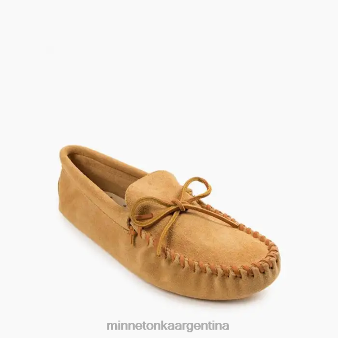 calzado broncearse hombres suela blanda con cordones de cuero Minnetonka R6DN361