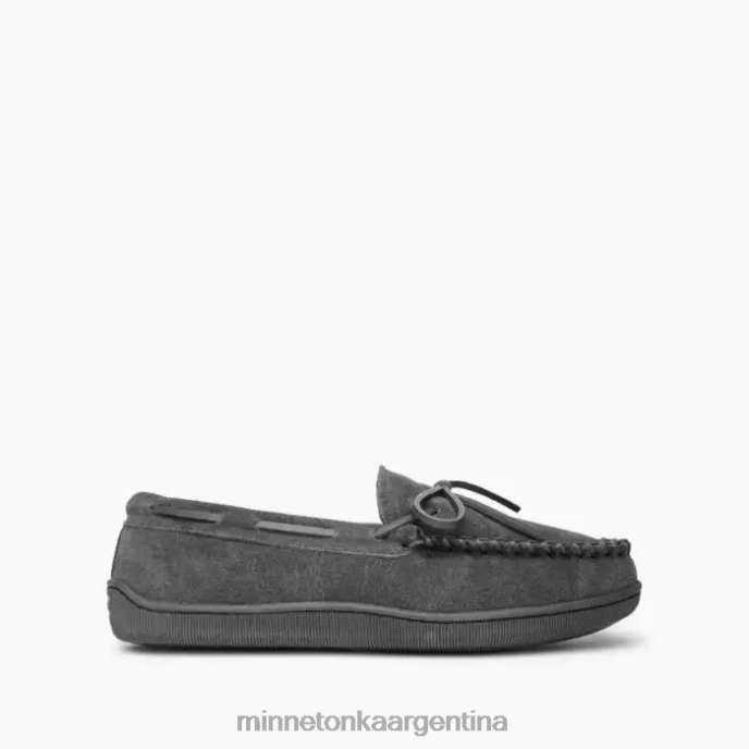 calzado carbón hombres suela dura forrada de pelo Minnetonka R6DN397