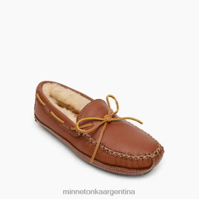 calzado carmelo hombres zapatilla de alce de piel de oveja Minnetonka R6DN410