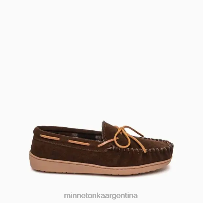 calzado chocolate hombres suela dura forrada a cuadros Minnetonka R6DN431