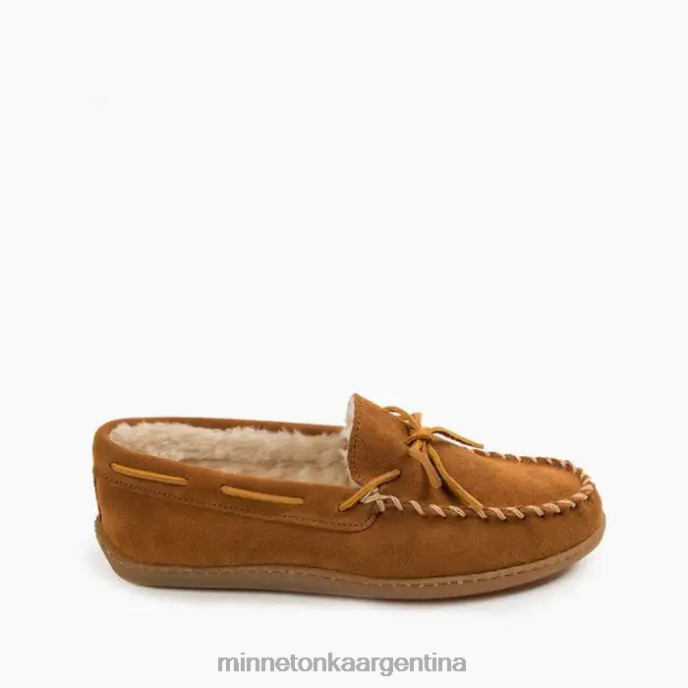 calzado marrón hombres suela dura forrada de pelo Minnetonka R6DN396