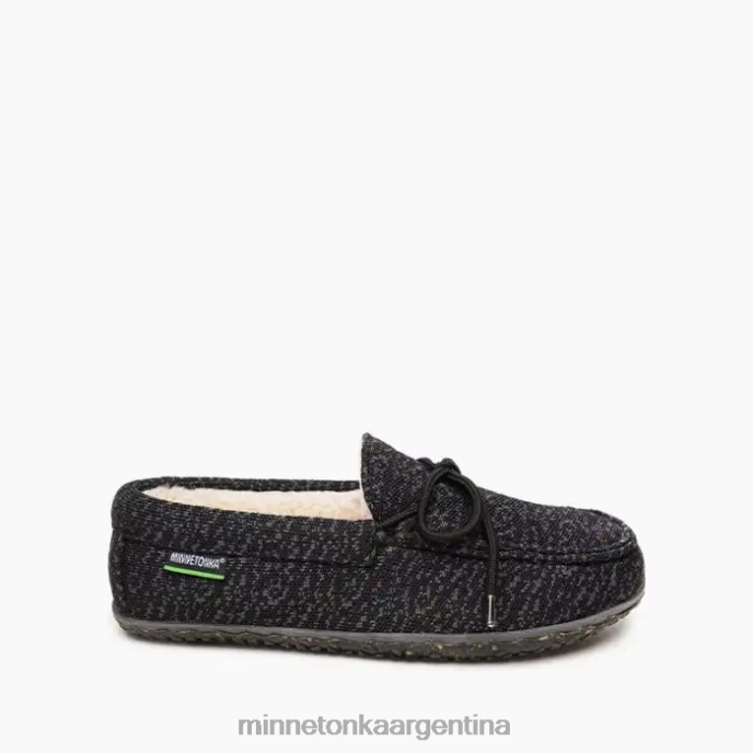 calzado negro hombres roble ecológico Minnetonka R6DN428