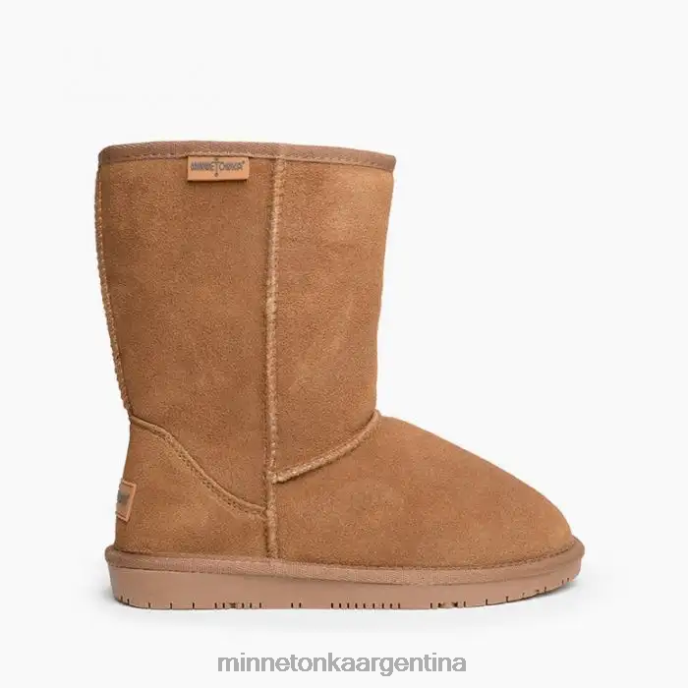 calzado bronceado dorado mujer bota corta olympia Minnetonka R6DN43