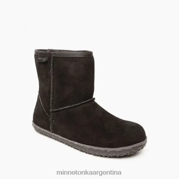 calzado negro mujer bota trasera Minnetonka R6DN53