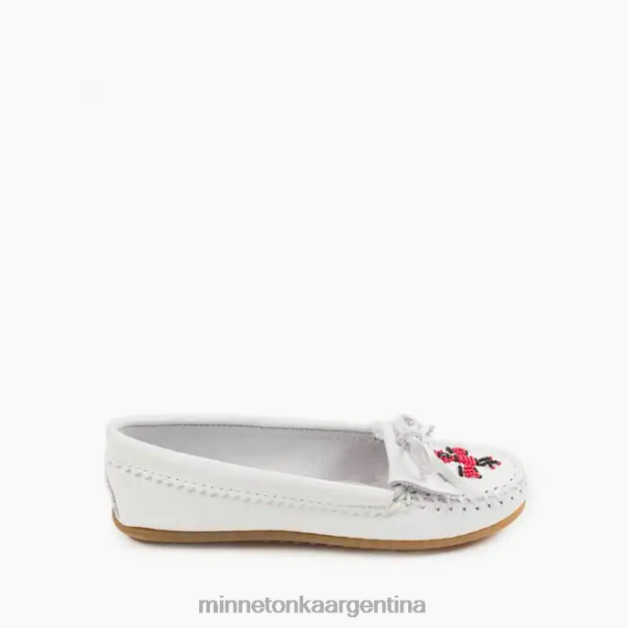 calzado blanco mujer moc trueno Minnetonka R6DN90
