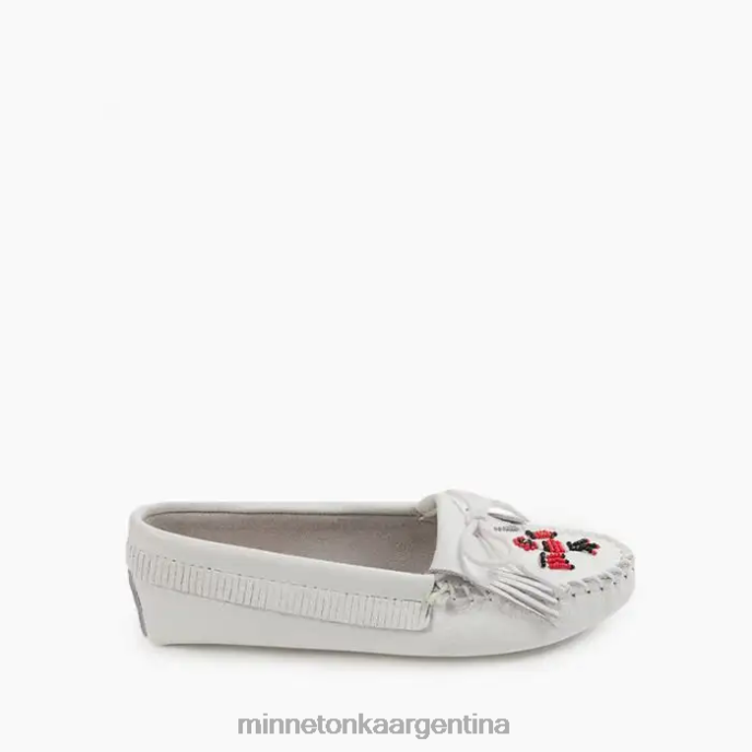calzado blanco mujer suela blanda Thunderbird Minnetonka R6DN119