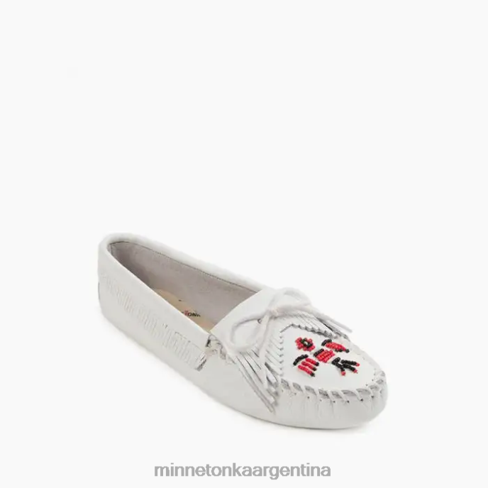 calzado blanco mujer suela blanda Thunderbird Minnetonka R6DN119