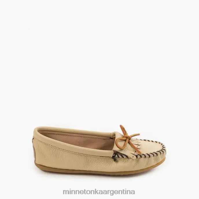 calzado champán mujer kilty de piel de venado Minnetonka R6DN96