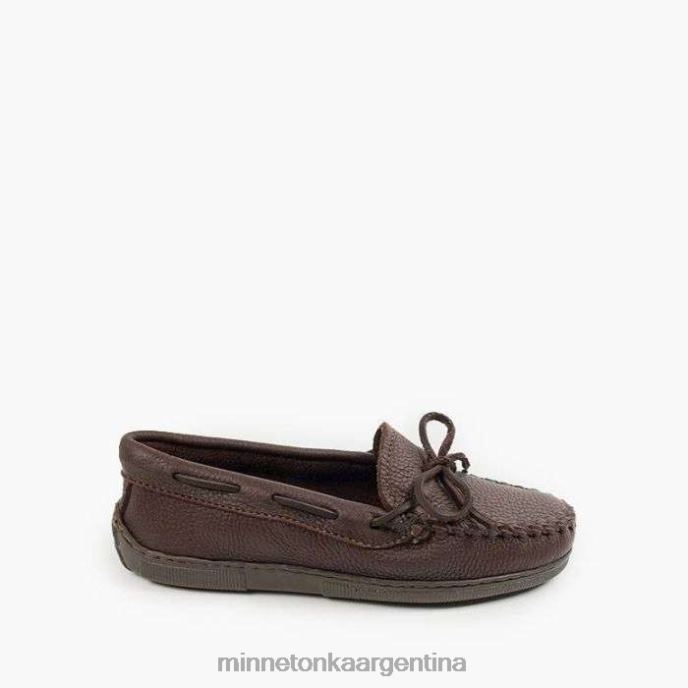 calzado chocolate mujer clásico de piel de alce Minnetonka R6DN108