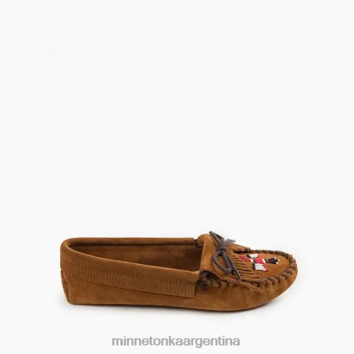 calzado marrón mujer suela blanda Thunderbird Minnetonka R6DN116