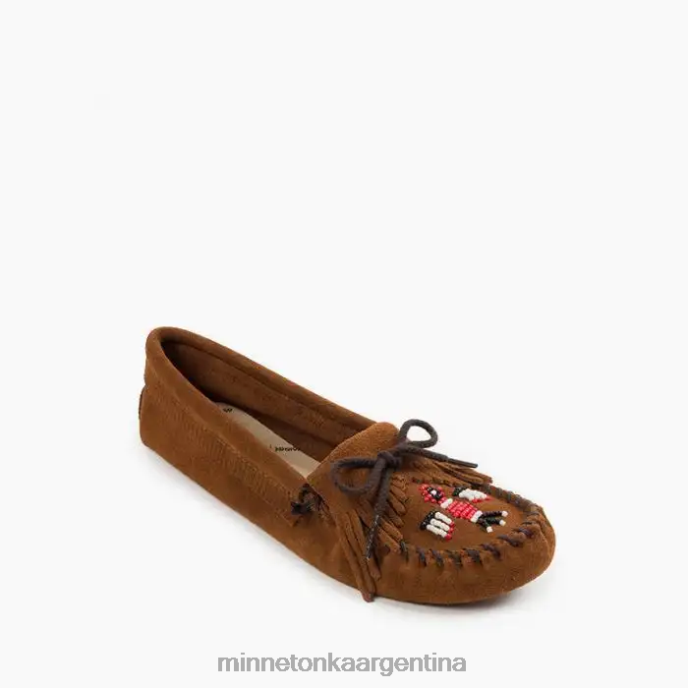 calzado marrón mujer suela blanda Thunderbird Minnetonka R6DN116