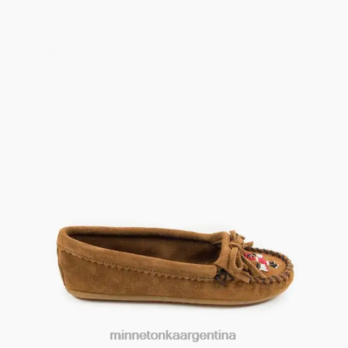 calzado marrón polvoriento mujer moc trueno Minnetonka R6DN87