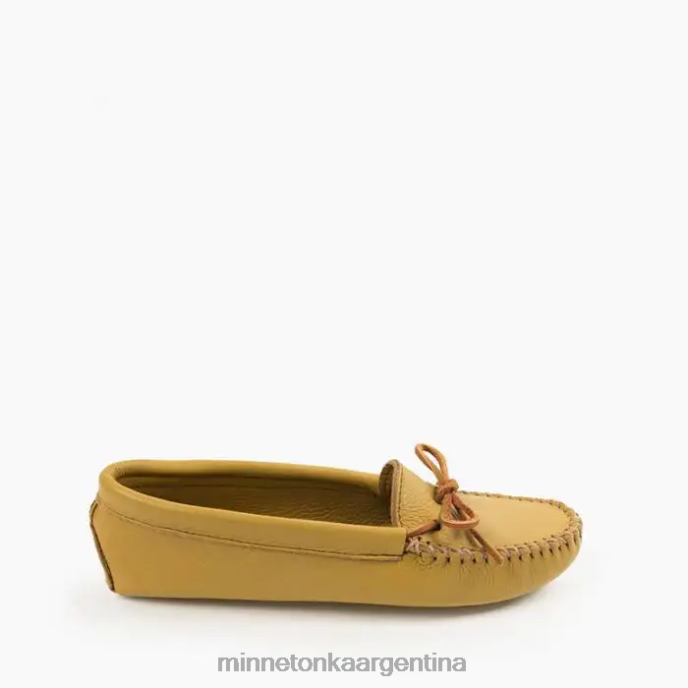 calzado natural mujer suela blanda doble de piel de venado Minnetonka R6DN66