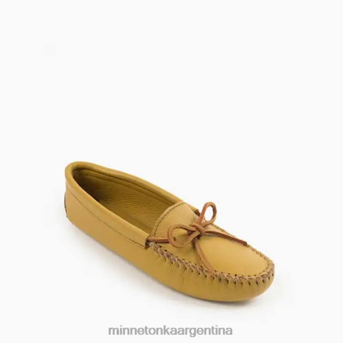 calzado natural mujer suela blanda doble de piel de venado Minnetonka R6DN66