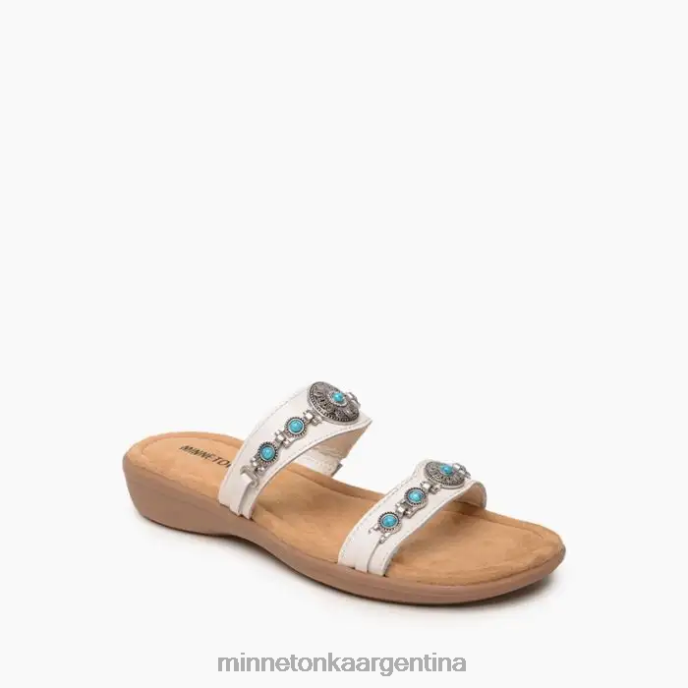 calzado blanco mujer Brenn Minnetonka R6DN198