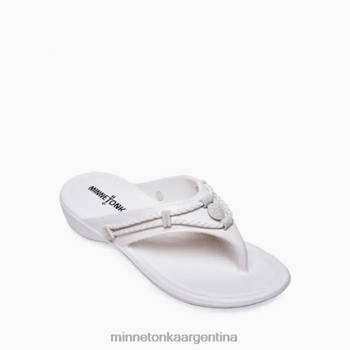 calzado blanco mujer Prisma de Silverthorne Minnetonka R6DN195