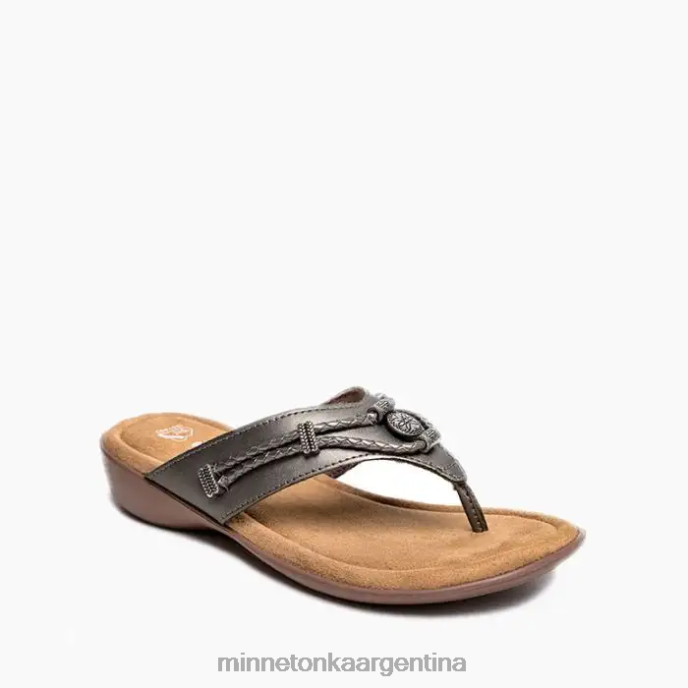 calzado estaño mujer plata 360 Minnetonka R6DN159