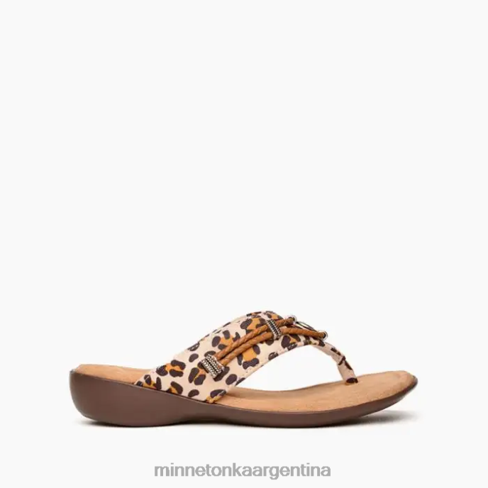 calzado estampado de leopardo crema mujer plata 360 Minnetonka R6DN155