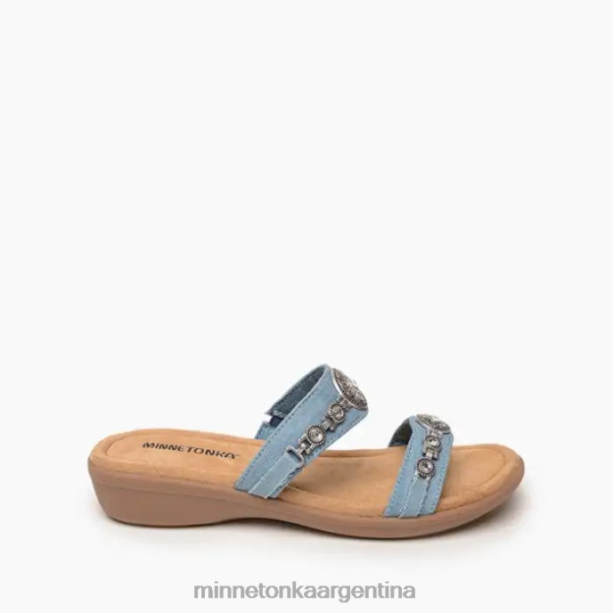 calzado mezclilla azul claro mujer Brenn Minnetonka R6DN197