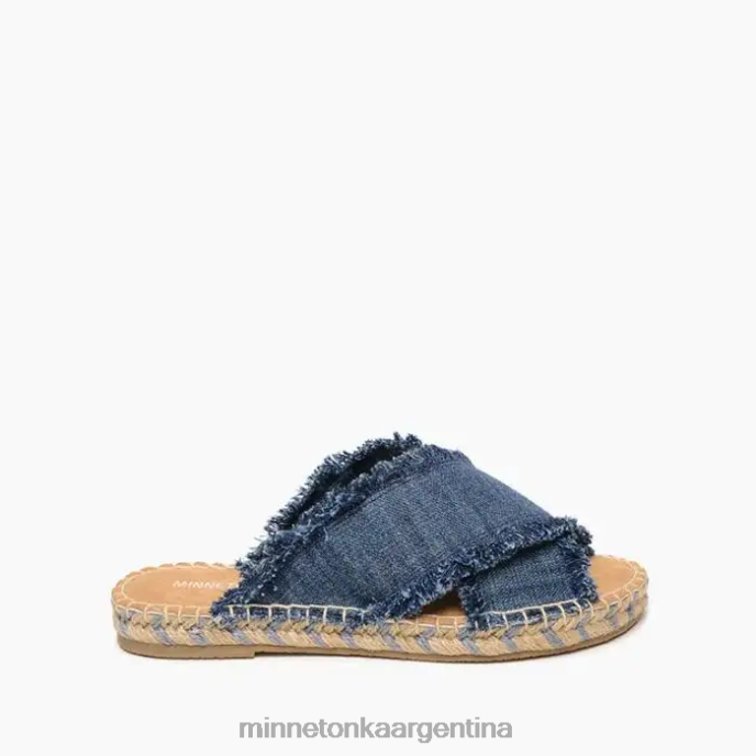 calzado mezclilla azul mujer pimienta Minnetonka R6DN170