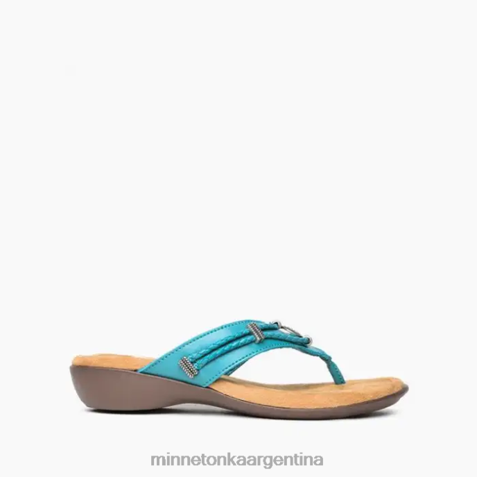 calzado turquesa mujer plata 360 Minnetonka R6DN162