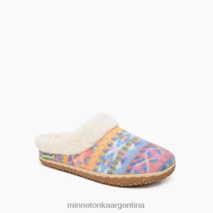 calzado atardecer naranja mujer abeto ecológico Minnetonka R6DN255