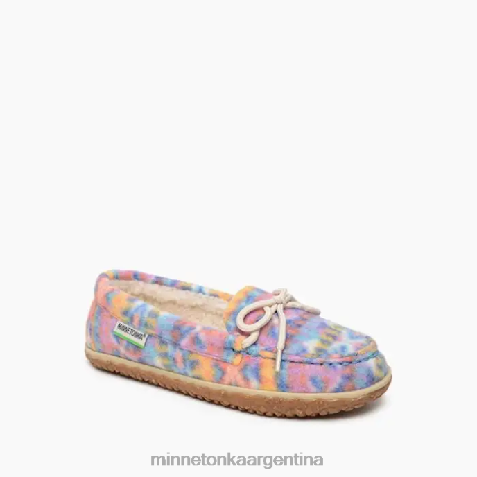 calzado atardecer naranja mujer roble ecológico Minnetonka R6DN266