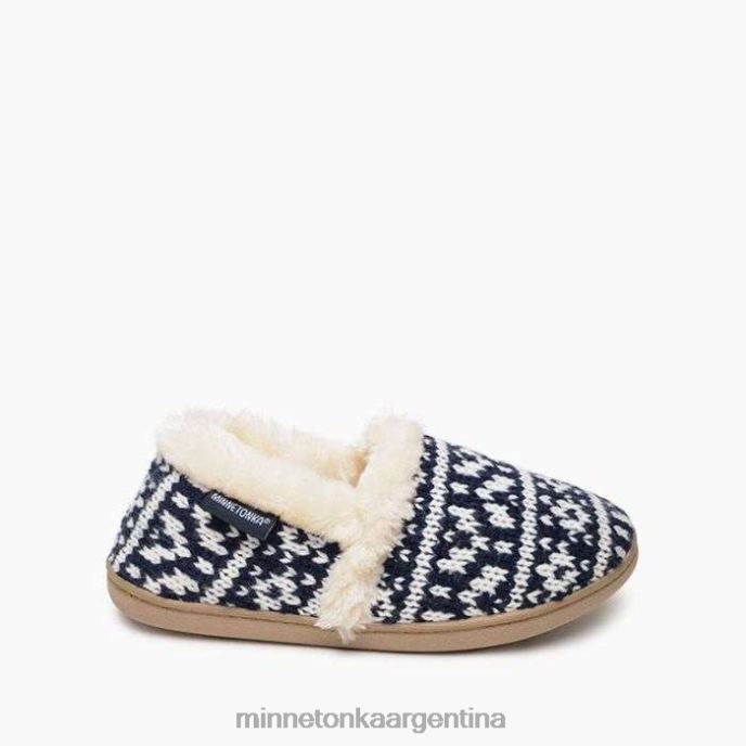 calzado azul marino multicolor mujer dina Minnetonka R6DN252