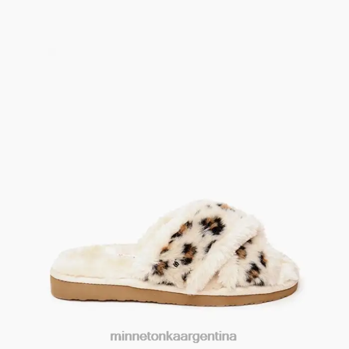 calzado estampado de leopardo crema mujer lirio Minnetonka R6DN282