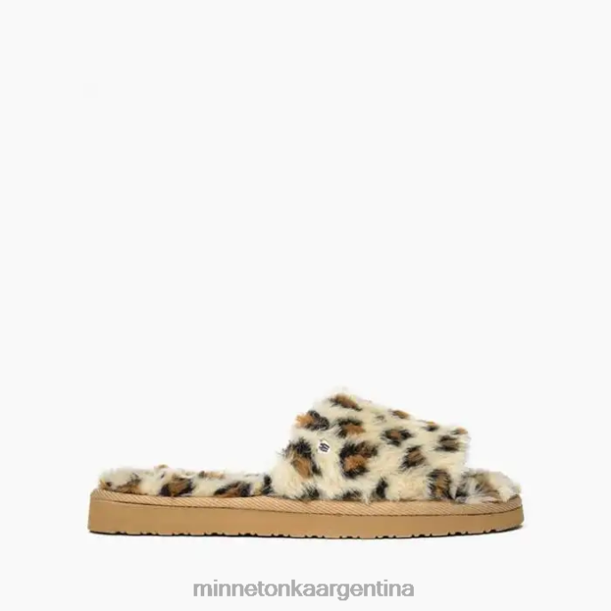 calzado estampado de leopardo crema mujer lolo Minnetonka R6DN290