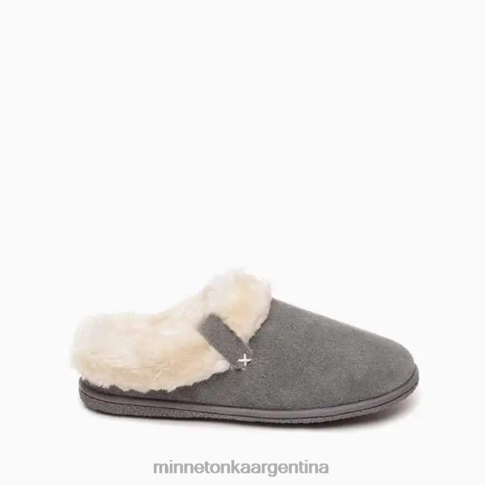 calzado gris mujer desgaste del cuello del campamento Minnetonka R6DN257
