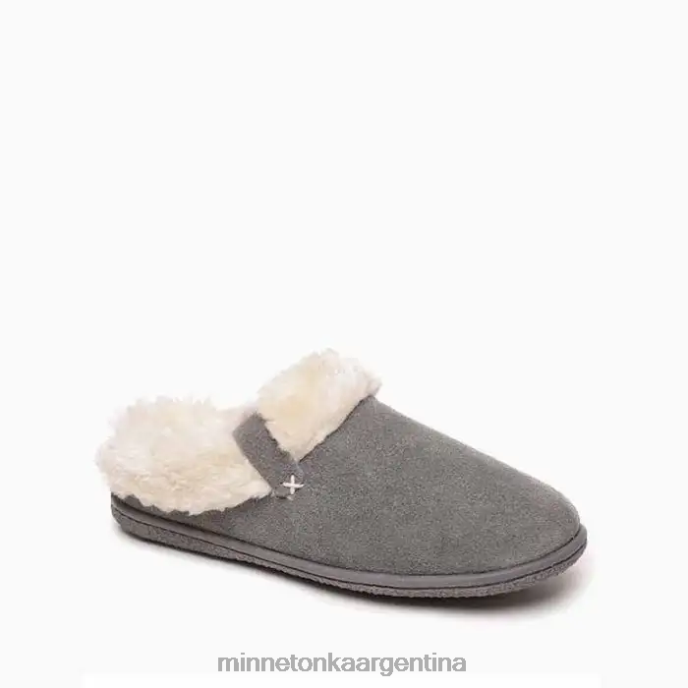 calzado gris mujer desgaste del cuello del campamento Minnetonka R6DN257