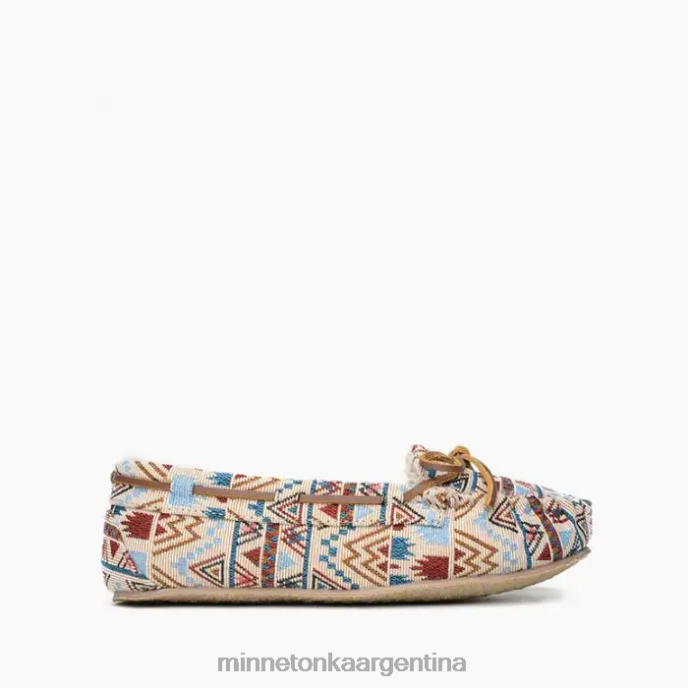 calzado mosaico crema mujer callamente Minnetonka R6DN202