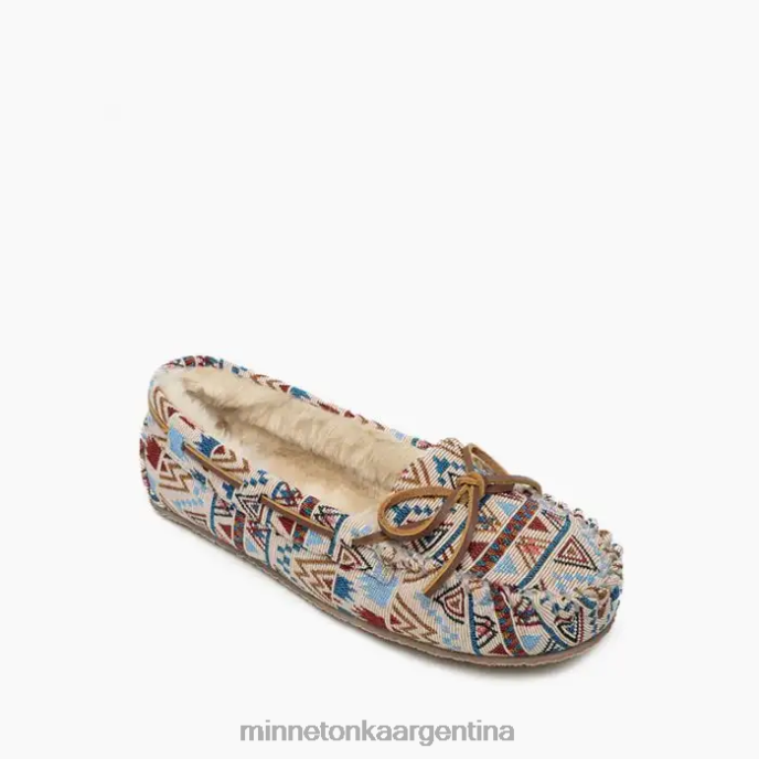 calzado mosaico crema mujer callamente Minnetonka R6DN202