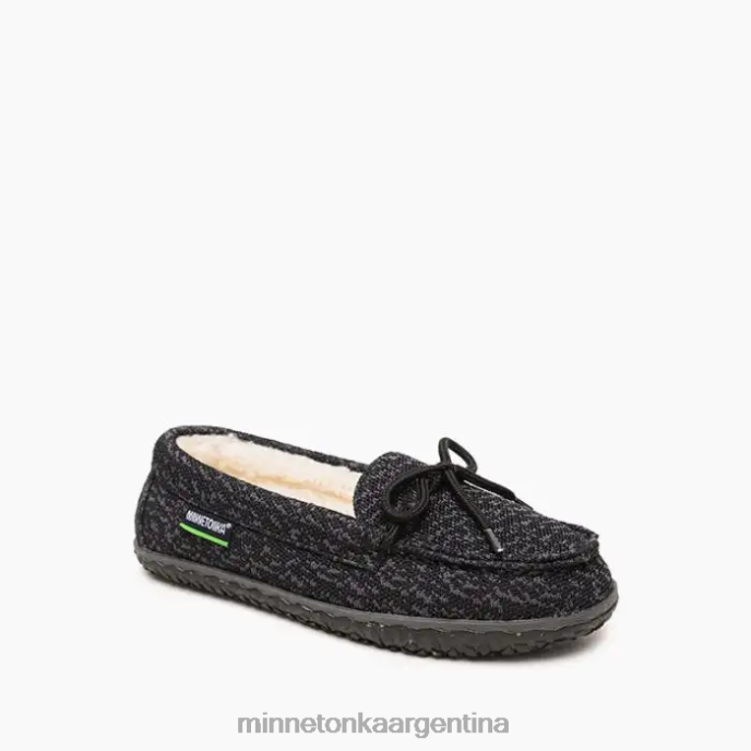 calzado negro mujer roble ecológico Minnetonka R6DN265